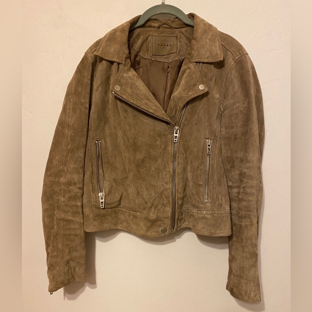 Blank NYC Leather Suede Moto Jacket